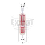 Filtr paliwa WP 140 - Zamienniki: RT 6, PS 87.