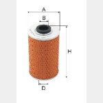 Wkład filtra oleju  WO 084 - Zamiennik: WO 10-35, H 931/3, OM 503, SO 857 