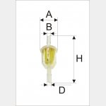 Wkład filtra paliwa WP 143 - Zamiennik: WK 31/2, PS 842,RT 2 