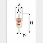 Wkład filtra paliwa WP 144 - Zamiennik: FPS-01, WK 31/4, PS 821, RT 7