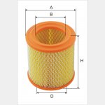 Wkład filtra powietrza WPO 035 - Zamiennik: WA 20-151, C 1465, AR 253, SA 18047