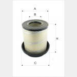 Wkład filtra powietrza WPO 522 - Zamiennik: WA 22-770, C 29 1032/1, AM 465/3, SA 17222