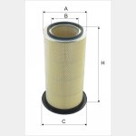 Wkład filtra powietrza WPO 599 - Zamiennik: WA 30-1120, C 26 1220, AM 442/2, SA 14835