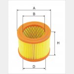 Wkład filtra powietrza WPO 664-05 - Zamiennik: C1140