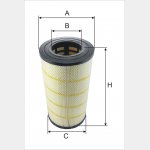 Wkład filtra powietrza WPO 697 - Zastosowanie: DAF XF 105