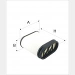 Wkład filtra powietrza WPO 924 - Zastosowanie: Iveco 