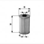 Wkład filtra oleju hydraulicznego  WH 2040x   Zamienniki: WH-33-40-10AX, HY27023, OH700/5