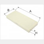 Wkład filtra kabiny WK 851 - Zamiennik: WA 60-401, CU 40 110, K 1041, SC 50001 CA