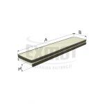  Wkład filtra kabiny SC 50112 Zamienniki: WK 864, CU 3959. 