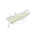 Wkład filtra kabiny WK 867  Zamienniki: SC 50080,CU 5673.