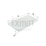 Wkład filtra kabiny WK 885 - Zamienniki: SC 50050, CU 5096.