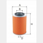 Wkład filtra oleju WO 166x   Zamienniki: WO 30-80x, H 1275x, OM 514/2
