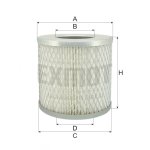 Wkład filtra powietrza WPO 126 P - Zamienniki: WA 10-125, C 1337, RA 025, SA 1412