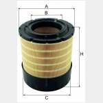 Wkład filtra powietrza WPO 3054   Zamienniki: X770684, KA 16641, SP 3009-2, SL 81376- SET