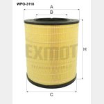 Wkład filtra powietrza WPO 3118 Zamienniki: 21348742, 21348742, 74 21 348 742