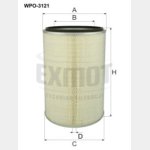  Wkład filtra powietrza WPO 3121 Zamienniki: SA 19635,