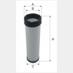  Wkład filtra powietrza WPO 806 - Zamiennik: WA 41 295, CF 97/2, K 1064, SA 16080 
