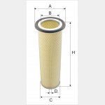 Wkład filtra powietrza WPO 814 - Zamiennik: WA 40 700, SA 10754