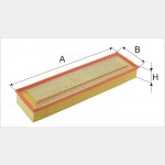 Wkład filtra powietrza WPO 951 -Zamienniki: AP 069, SA 7427