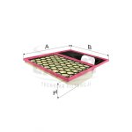 Wkład filtra powietrza WPO 953 - Zamienniki:  SA 7101, PA 76260/1.
